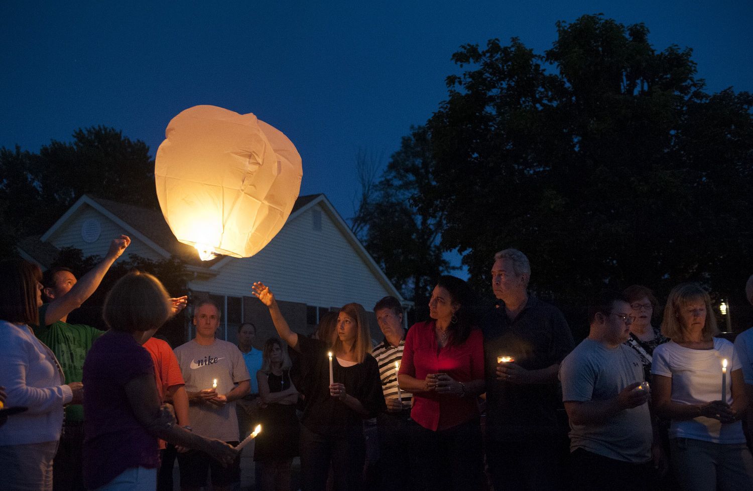Vigil for missing Sunset Hills woman